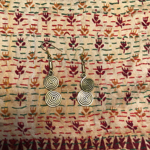 Double brass surutia earring