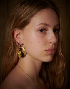 Double brass surutia earring